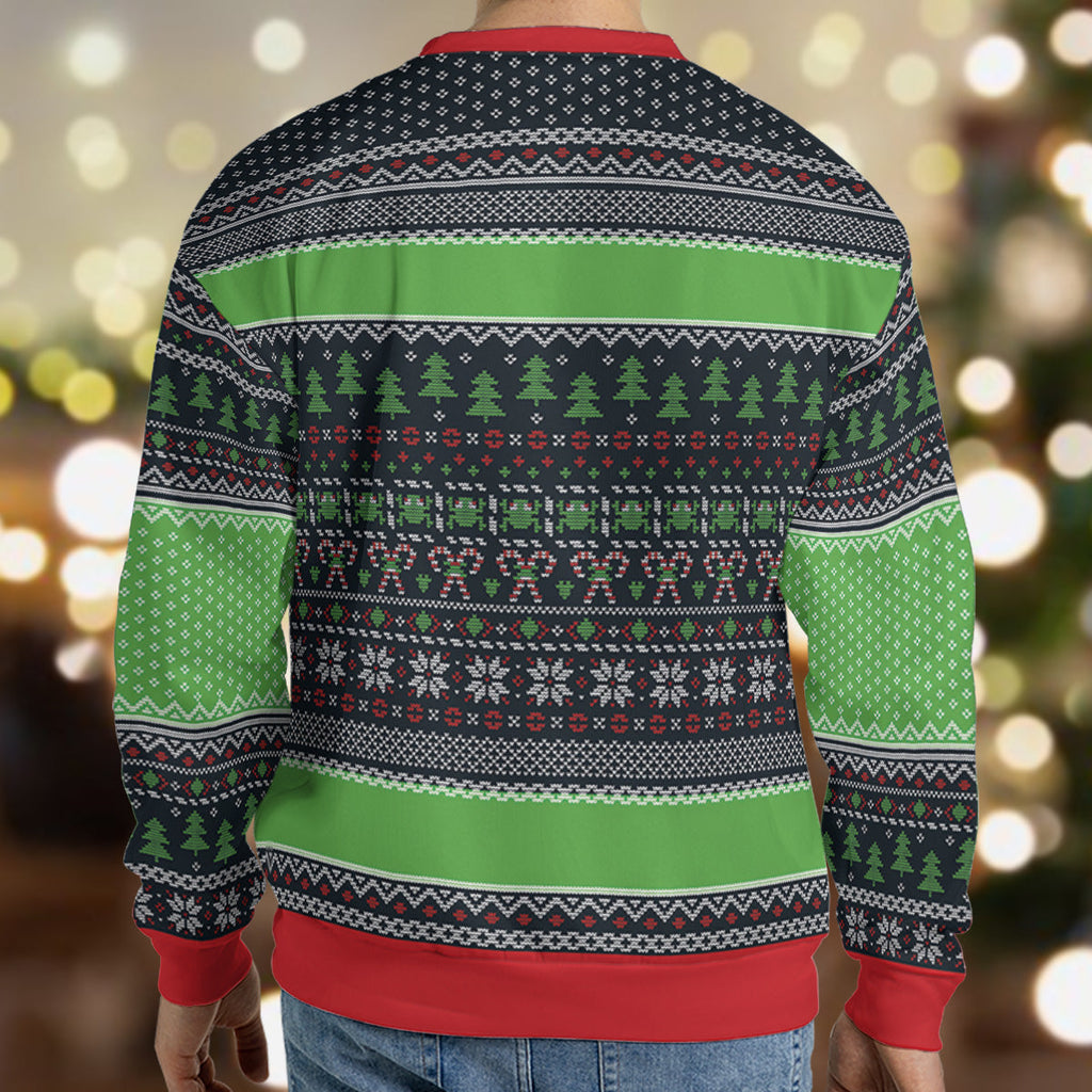 None of My Business Ugly Christmas Sweatshirt