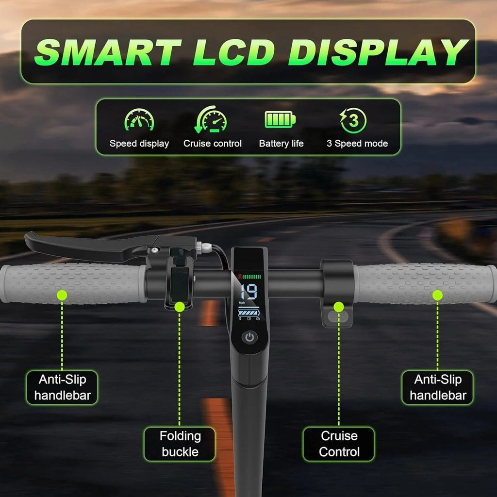 Roinside Electric Scooter, 8.5 in Solid Tires, 350W, 19 MPH, 21-23 Miles - UP12 Plus