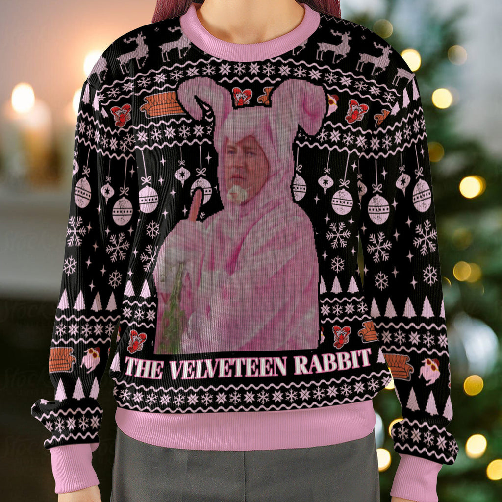 Velveteen Rabbit Chandler Friends Ugly Christmas Sweatshirt