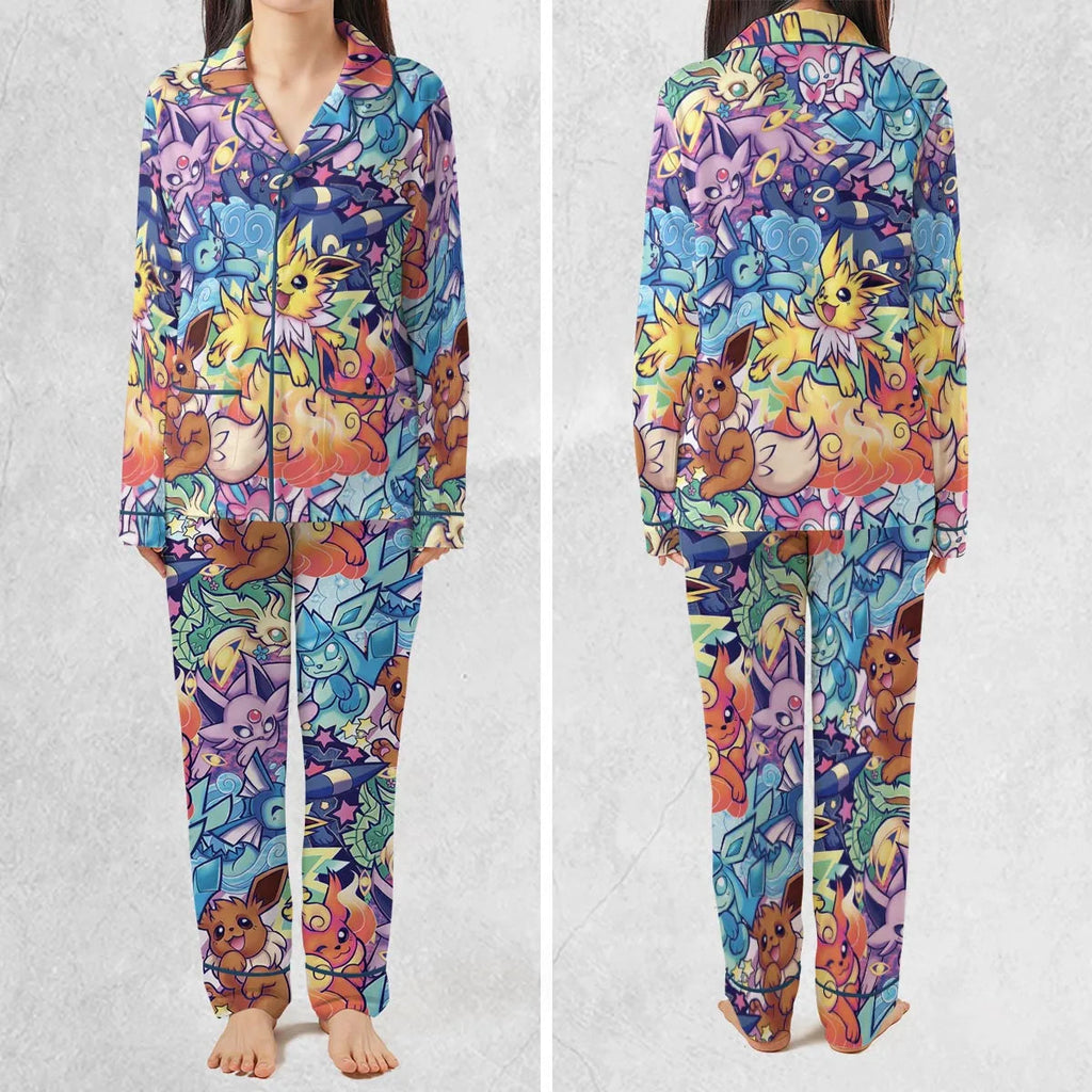 Evolutionary line of Eevee Pokemon Pajamas Set