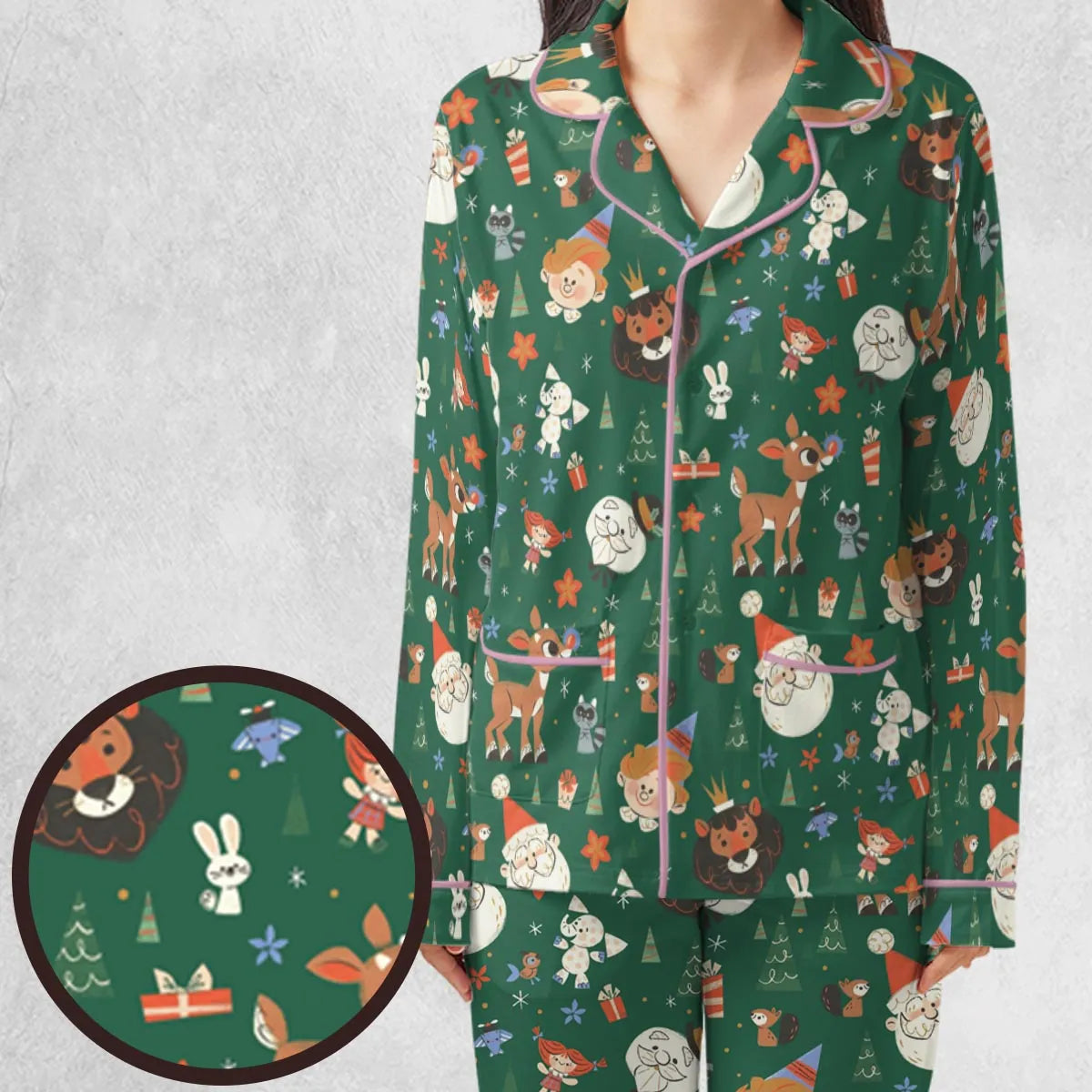 Rudolph The Red Nosed Reindeer Characters Pajamas Set