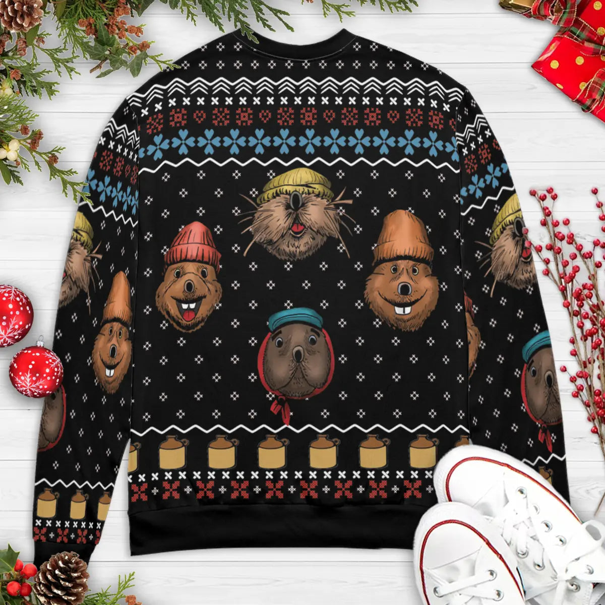 Emmet Otter's Jug-Band Merry Christmas Ugly Christmas Sweatshirt