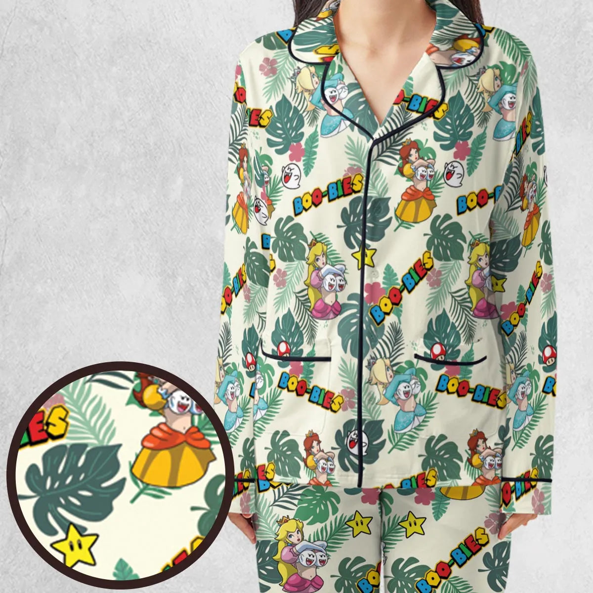 Super Mario Boo-Bies Pattern Pajamas Set