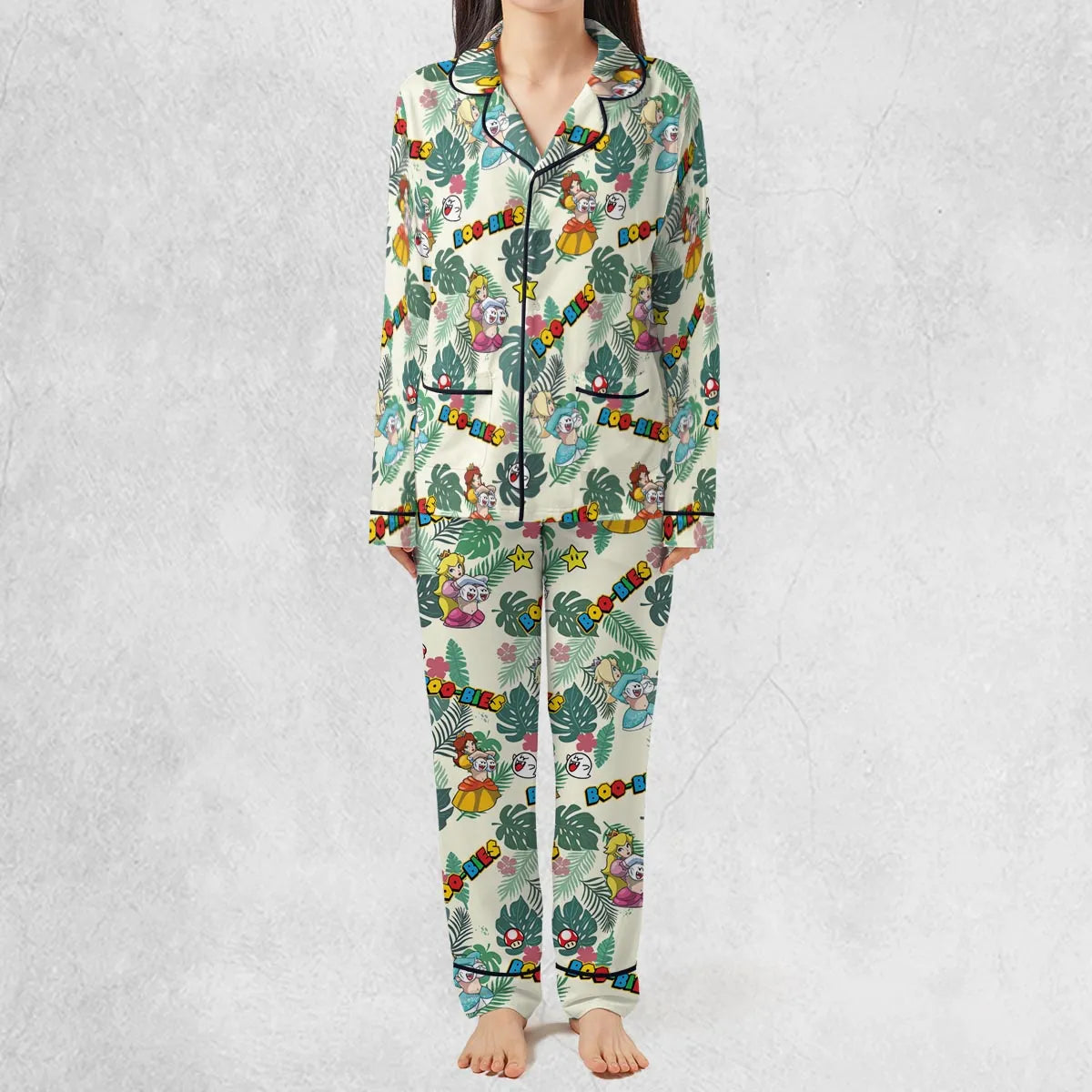 Super Mario Boo-Bies Pattern Pajamas Set