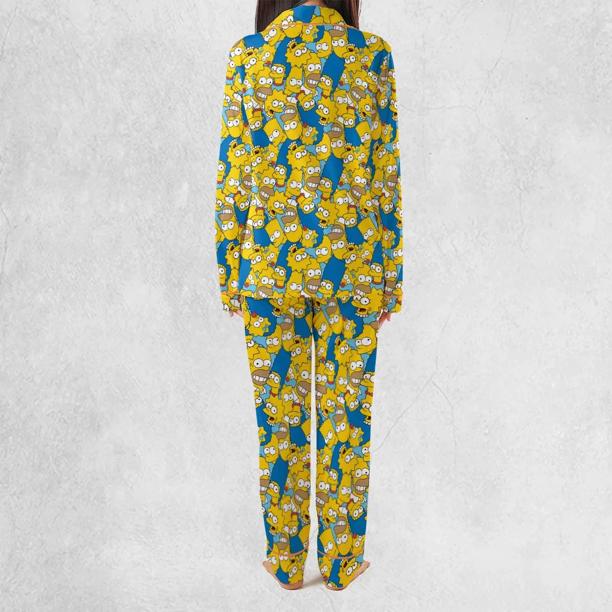 Head Toss The Simpson Characters Pajamas Set