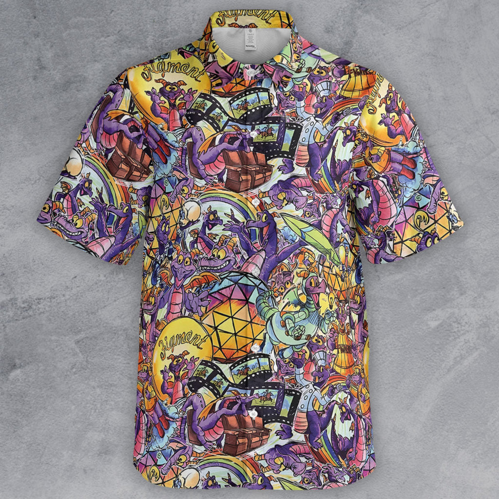 The Cute Dragon Figment Button Down Shirt
