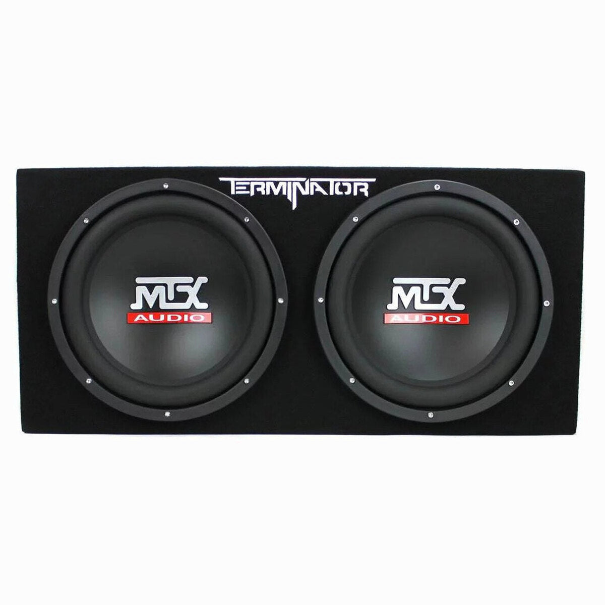 MTX TNE212D 12-Inch Subwoofer Enclosures 2-Pack With Planet Audio AC1500.1 Amplifiers 2-Pack And Soundstorm AKS8 Amp Wire Kit