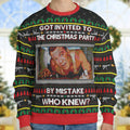 Invited To The Christmas Party Die Hard Ugly Christmas Sweatshirt