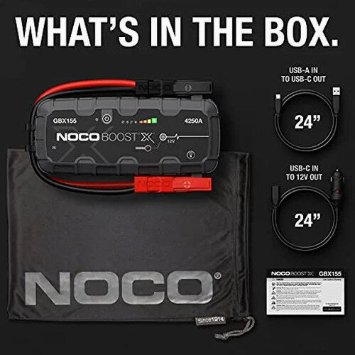 NOCO Boost X GBX155 4250A 12V Portable Lithium Jump Starter