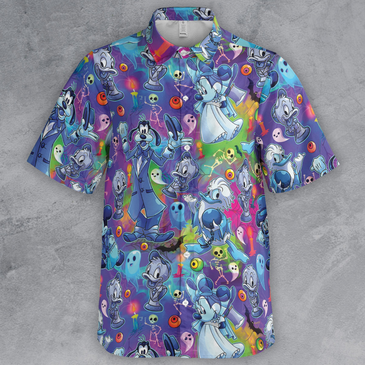 Halloween Mood Haunted Mansion Button Down Shirt