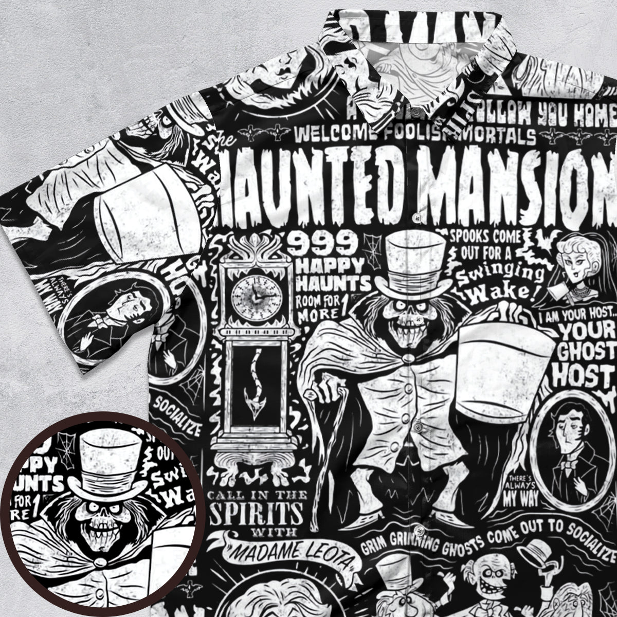 Spookshow Haunted Mansion Button Down Shirt