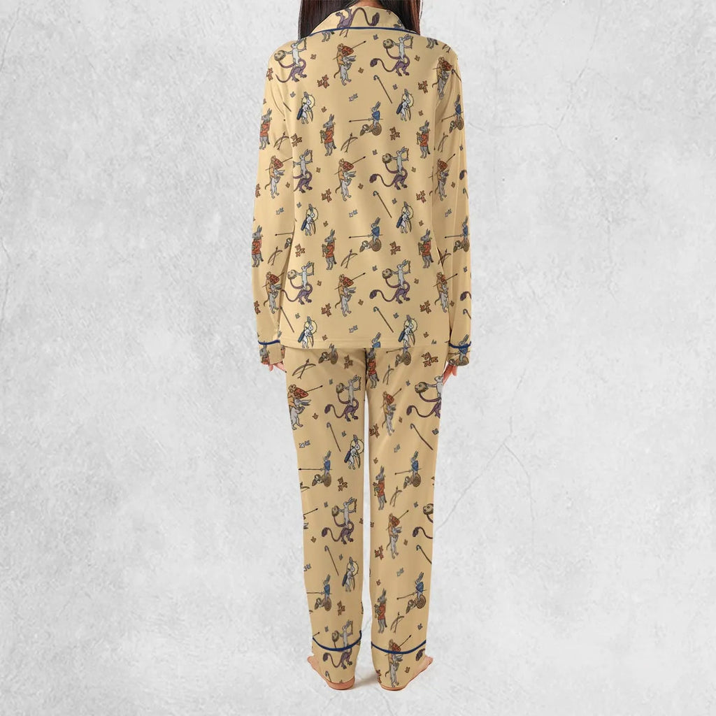 The Medieval Marginalia Killer Rabbit Monty Python Pajamas Set