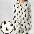 Bombay Cat Yoga Pattern Pajamas Set