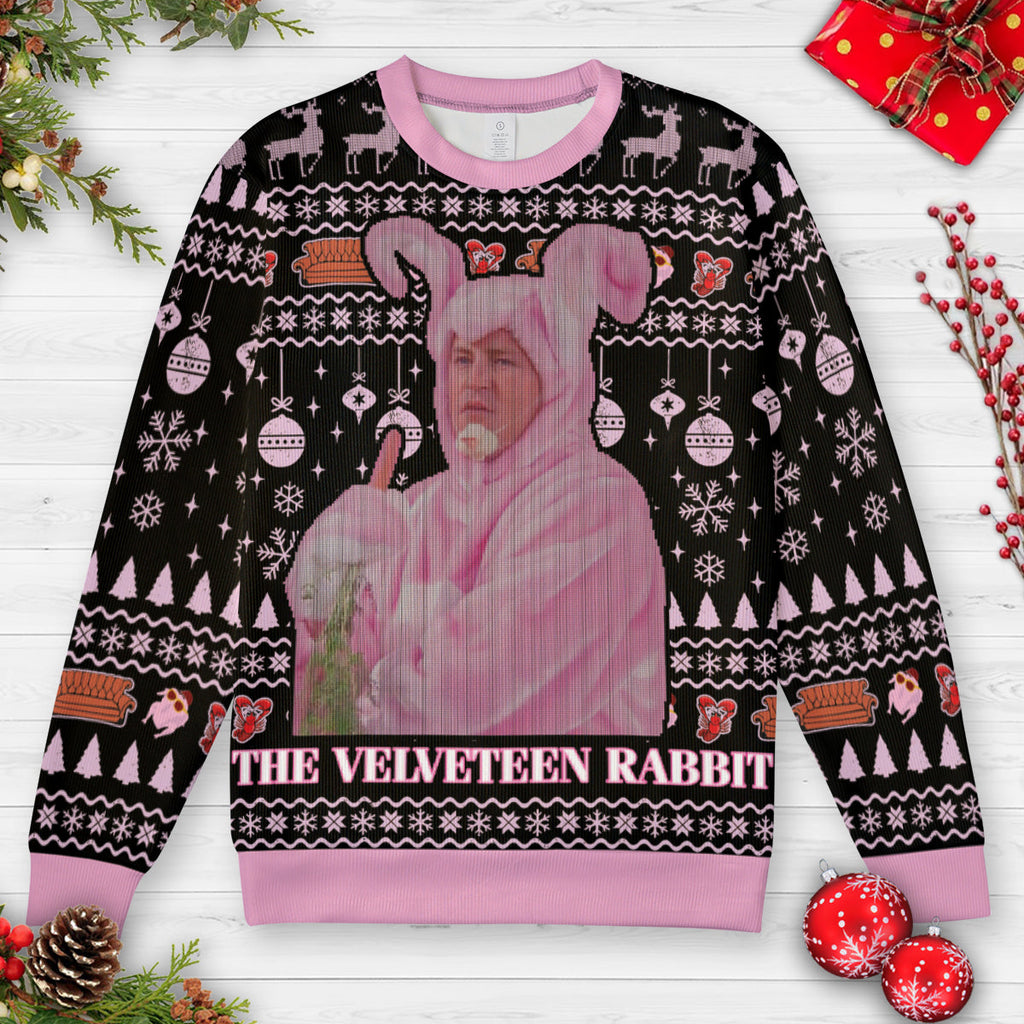 Velveteen Rabbit Chandler Friends Ugly Christmas Sweatshirt