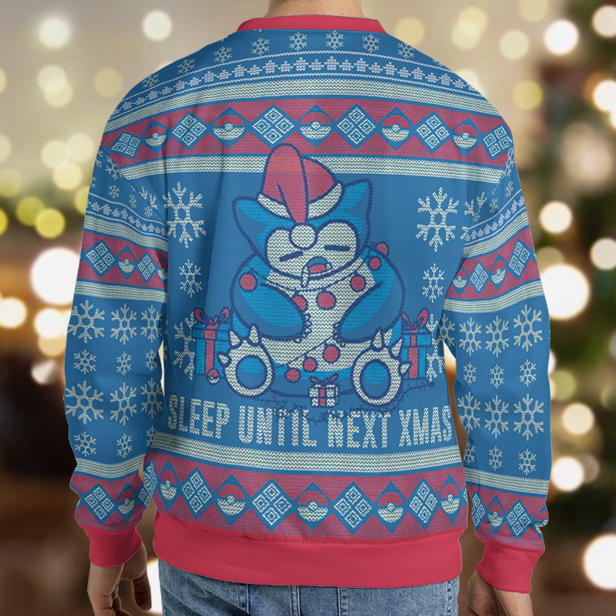 Sleep Until Next Christmas Pokemon Ugly Christmas Sweatshirt
