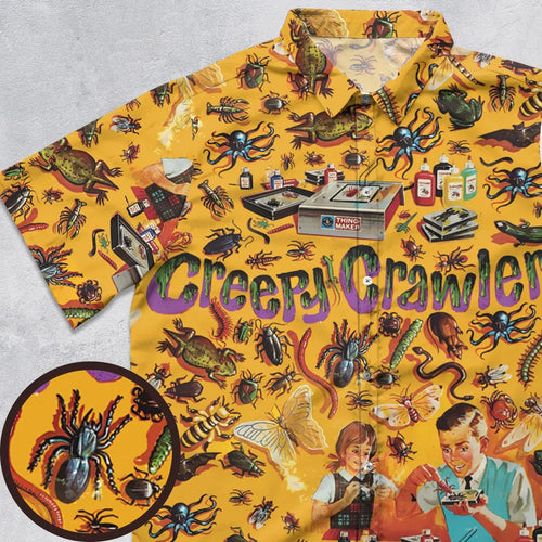 1960s Creepy Crawlers Toy Button Down Shirt