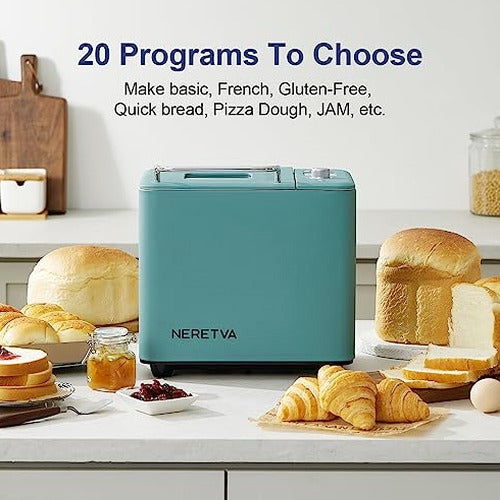 Neretva Automatic Bread Maker Machine With Sourdough Setting - 20-in-1