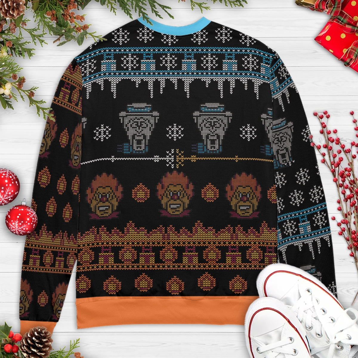 Snow And Heat A year without Santa Claus Ugly Christmas Sweatshirt