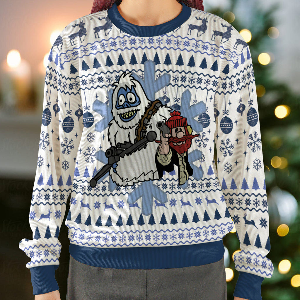 Yukon Solo And Bumblecca Ugly Christmas Sweatshirt