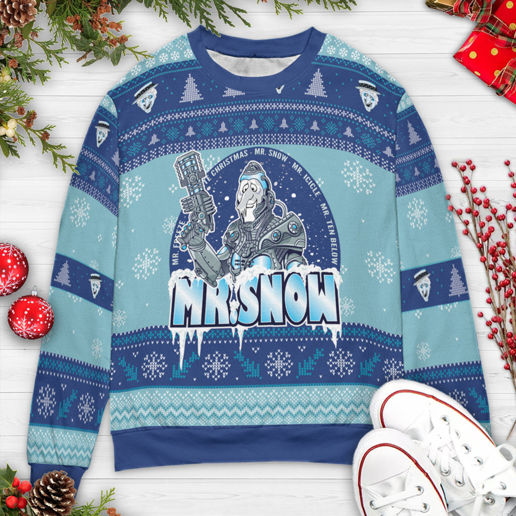 Mr. Freeze Snow Miser Ugly Christmas Sweatshirt