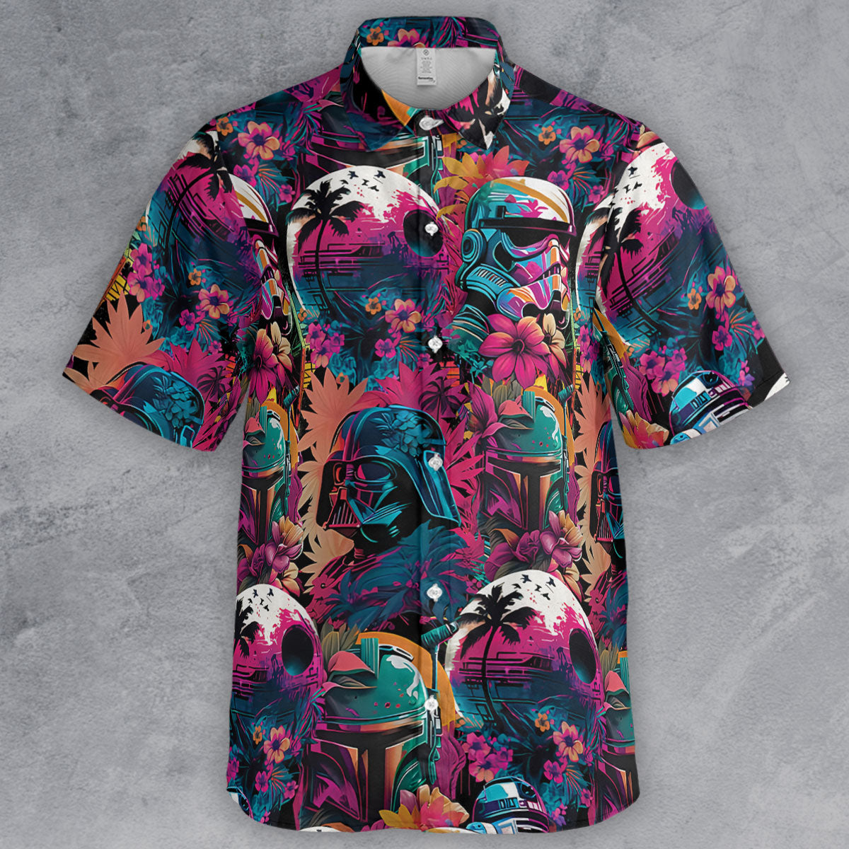 Star Wars Synthwave Button Down Shirt
