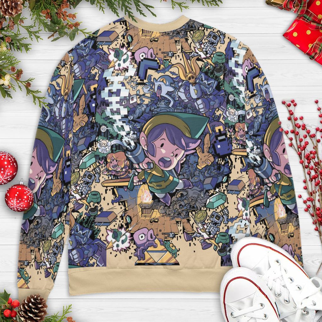 Link Loot The Legend of Zelda Ugly Christmas Sweatshirt