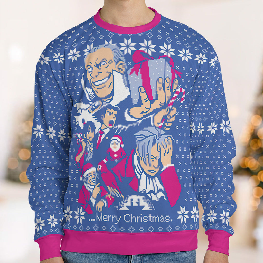 Turnabout Christmas ACE Attorney AOP Ugly Christmas Sweatshirt