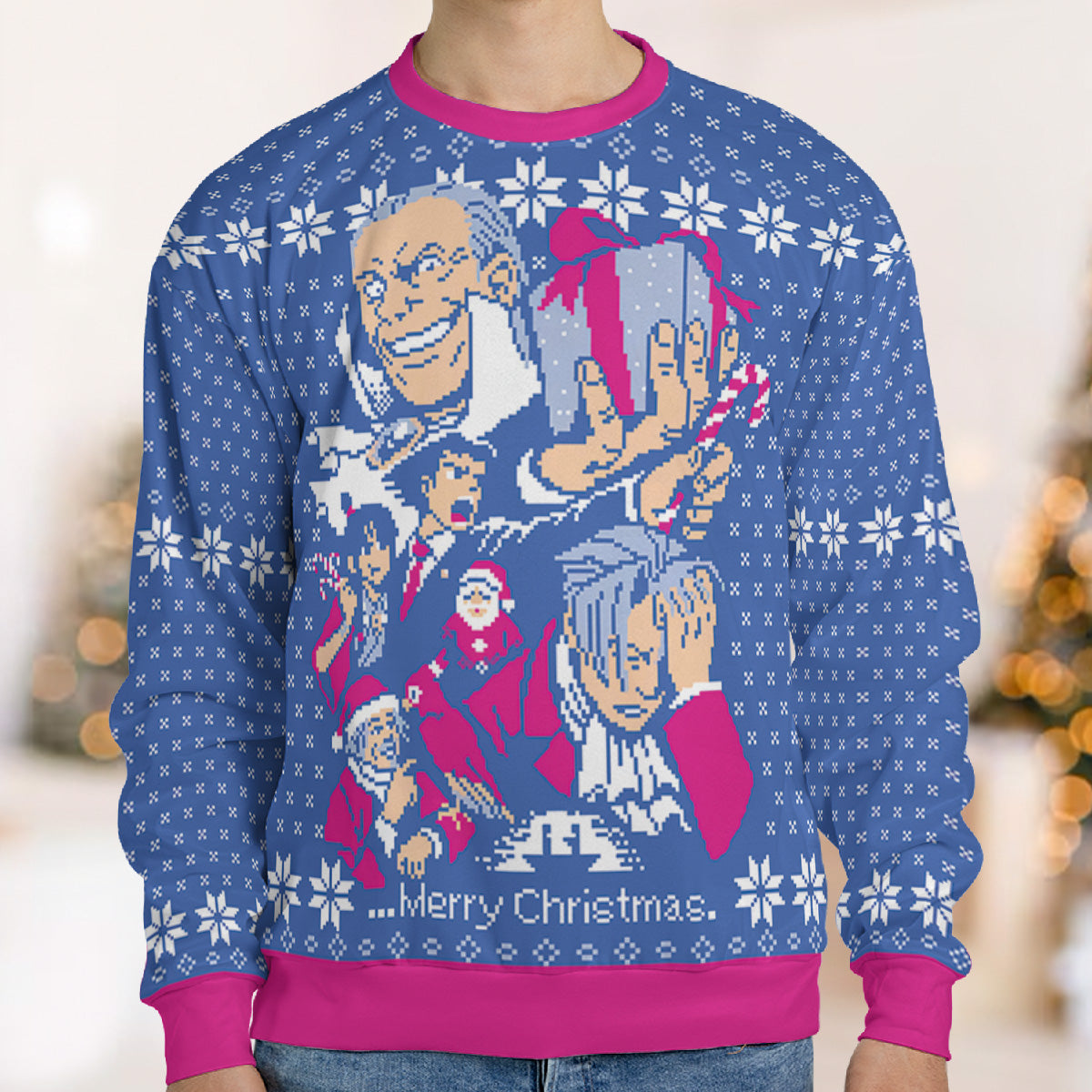 Turnabout Christmas ACE Attorney AOP Ugly Christmas Sweatshirt
