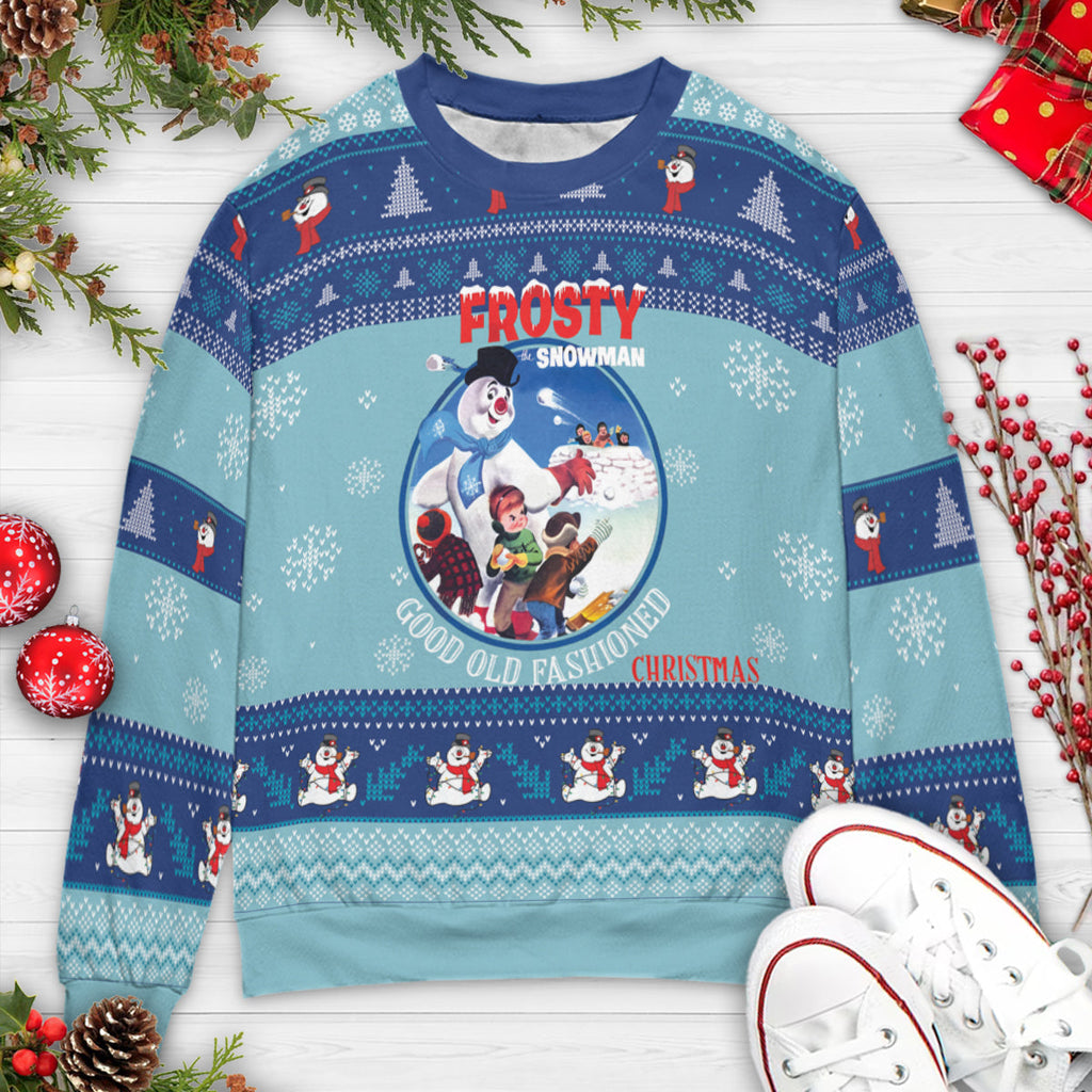 Frosty Snowman Ugly Christmas Sweatshirt