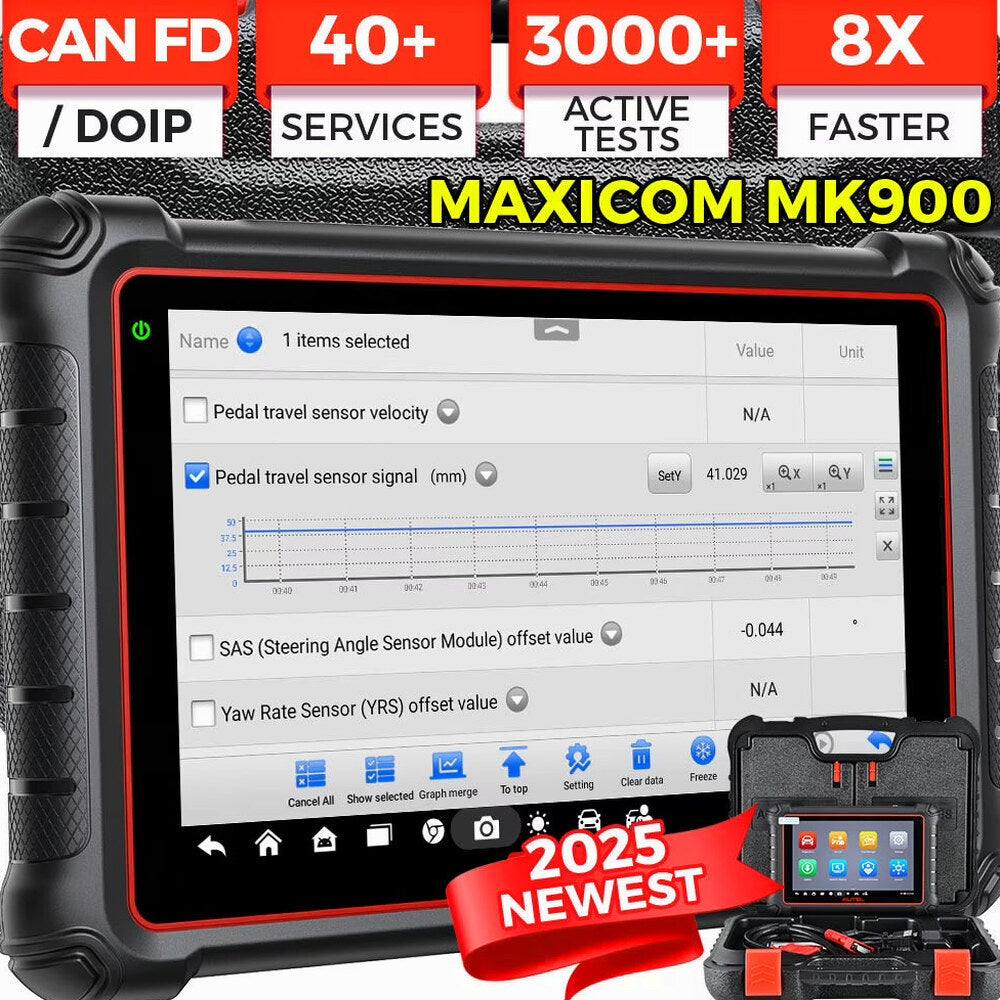 Autel MaxiCOM MK900 Automotive Diagnostic Scan Tool With 40+ Service Functions And Active Tests - MK900
