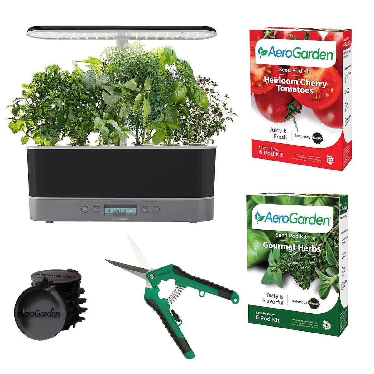 AeroGarden Bounty Elite Indoor Garden With 50W LED Grow Light - Bounty Elite