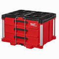 Milwaukee PACKOUT 3-Drawer Rolling Tool Box, 50 lbs Capacity - 48-22-8443