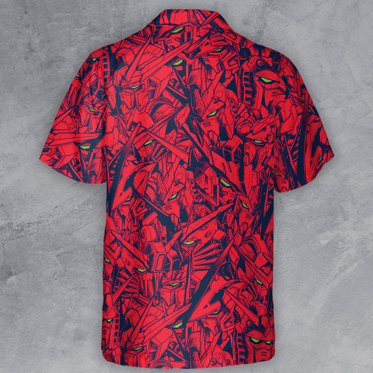 Gundam Camo Magenta Gundam Button Down Shirt