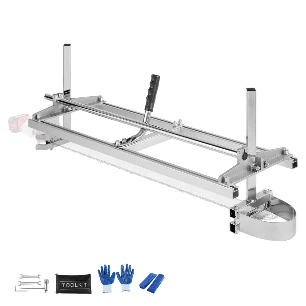 VEVOR Chainsaw Mill, Galvanized Steel, 14-36 in Guide Bar, 0.2-11.81 in Cutting Thickness