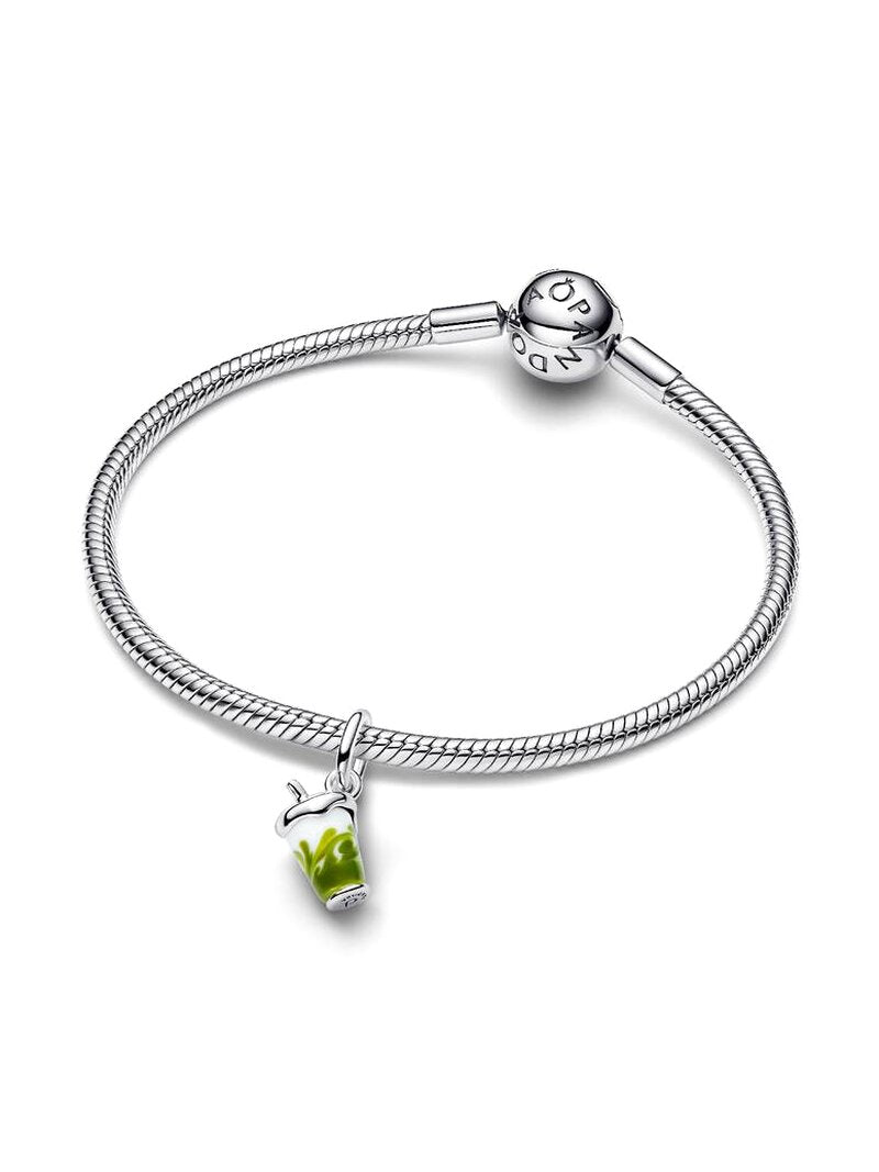 Iced Green Tea Drink Glass Dangle Charm