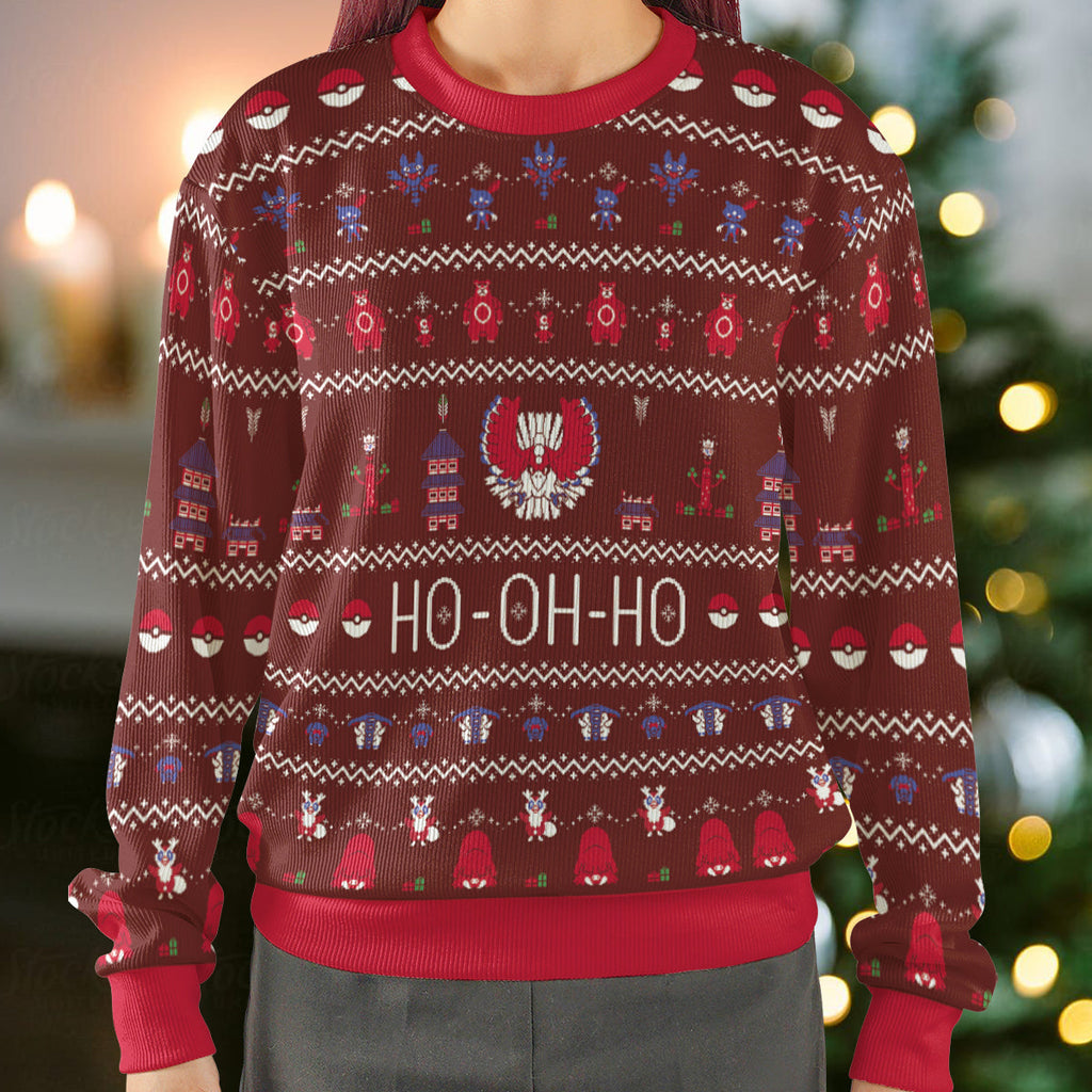 Ho-oh-ho Pokemon Ugly Christmas Sweatshirt