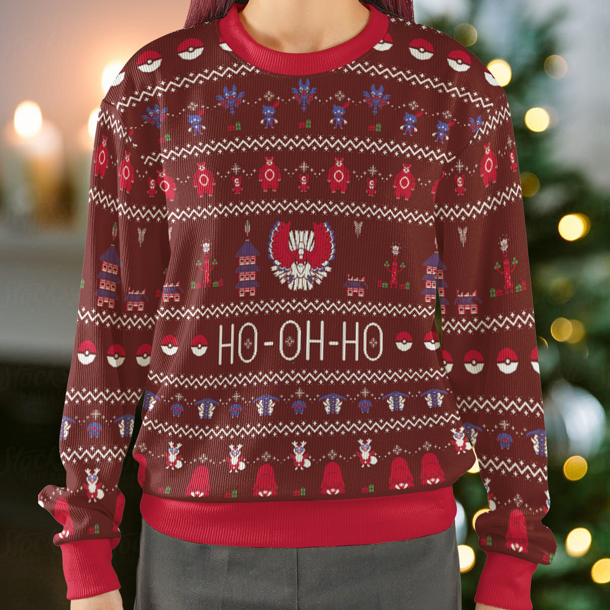 Ho-oh-ho Pokemon Ugly Christmas Sweatshirt