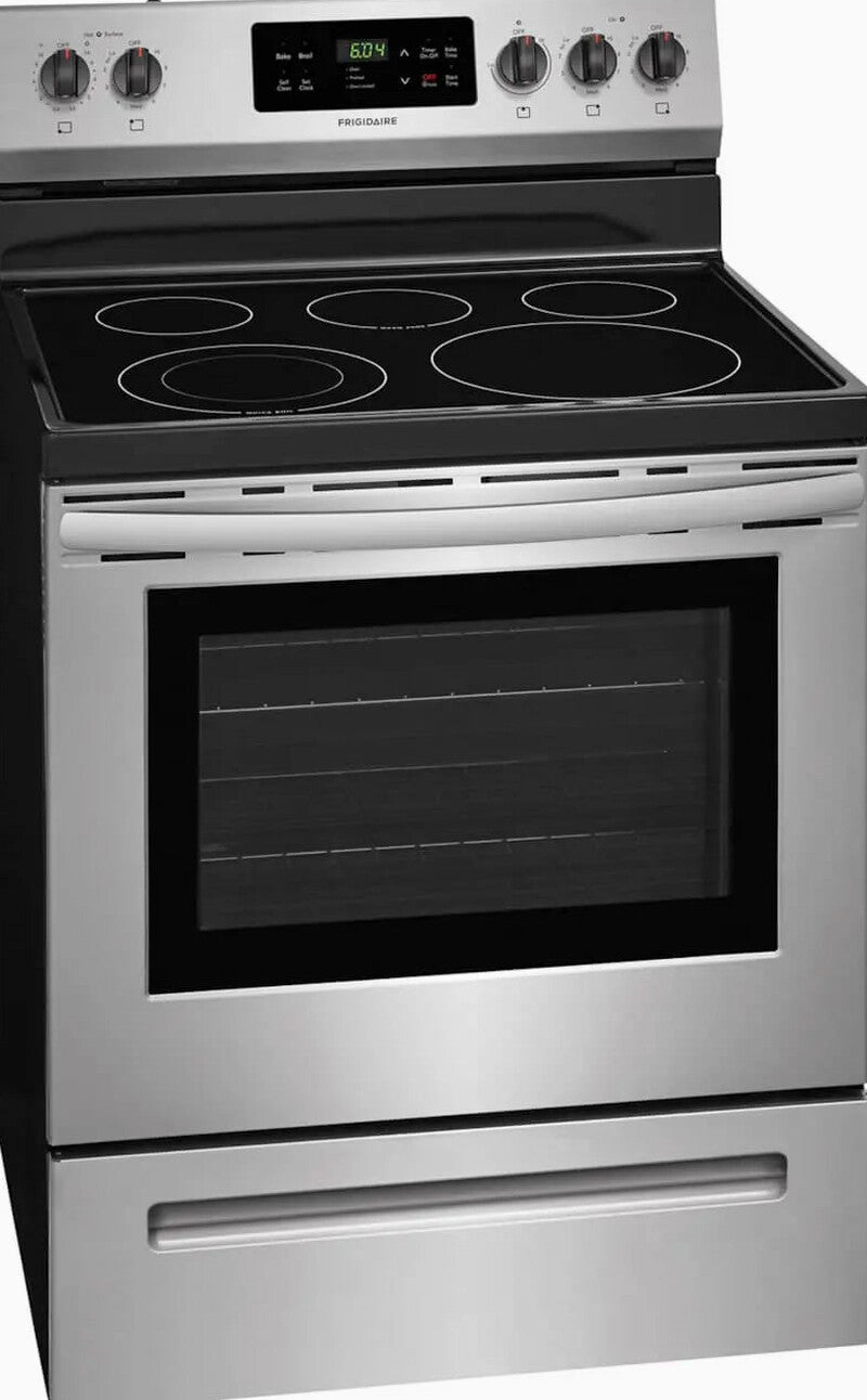 Frigidaire 30in Stainless Steel Electric Range - Freestanding Oven And Cooktop Combo