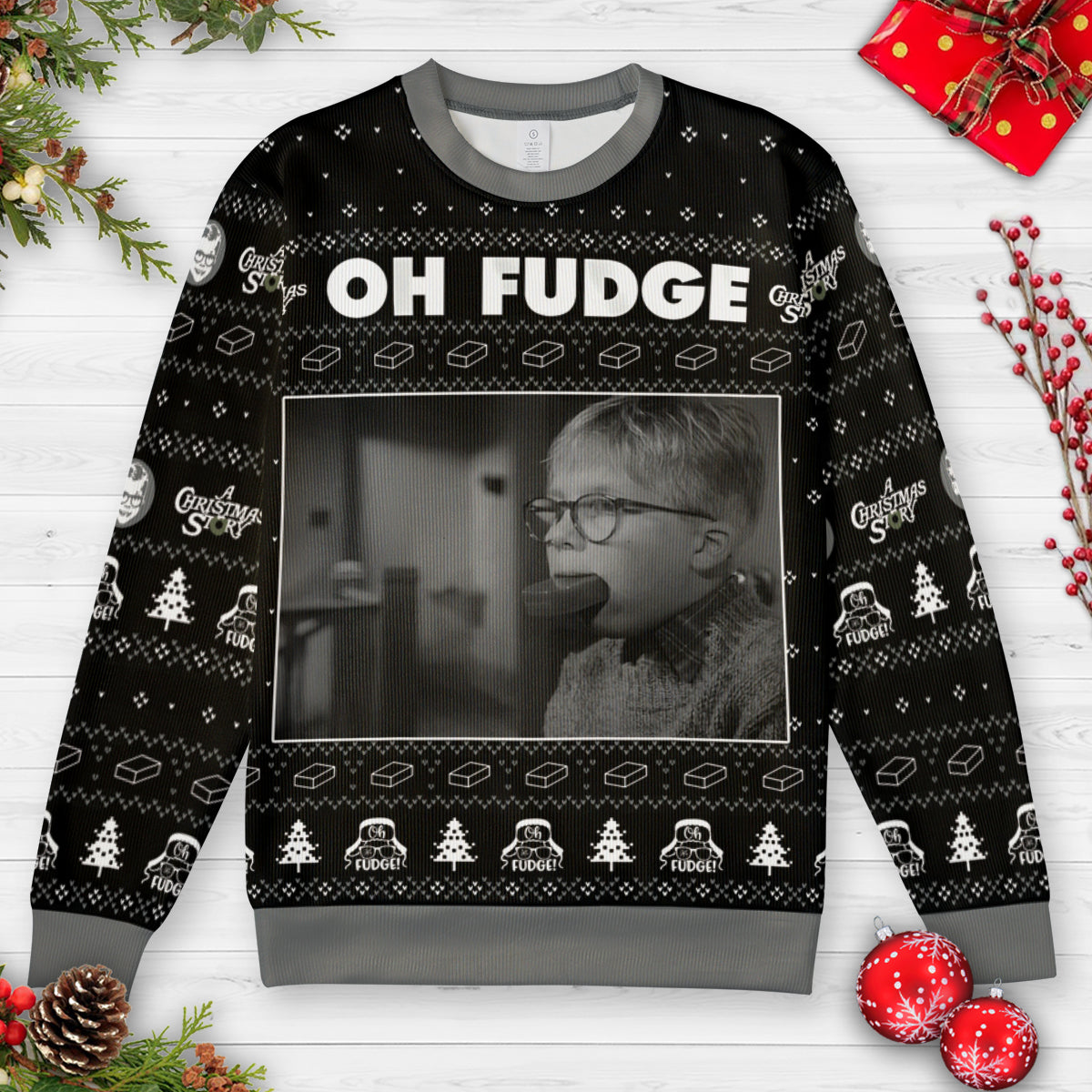 Oh Fudge Ugly Christmas Sweatshirt