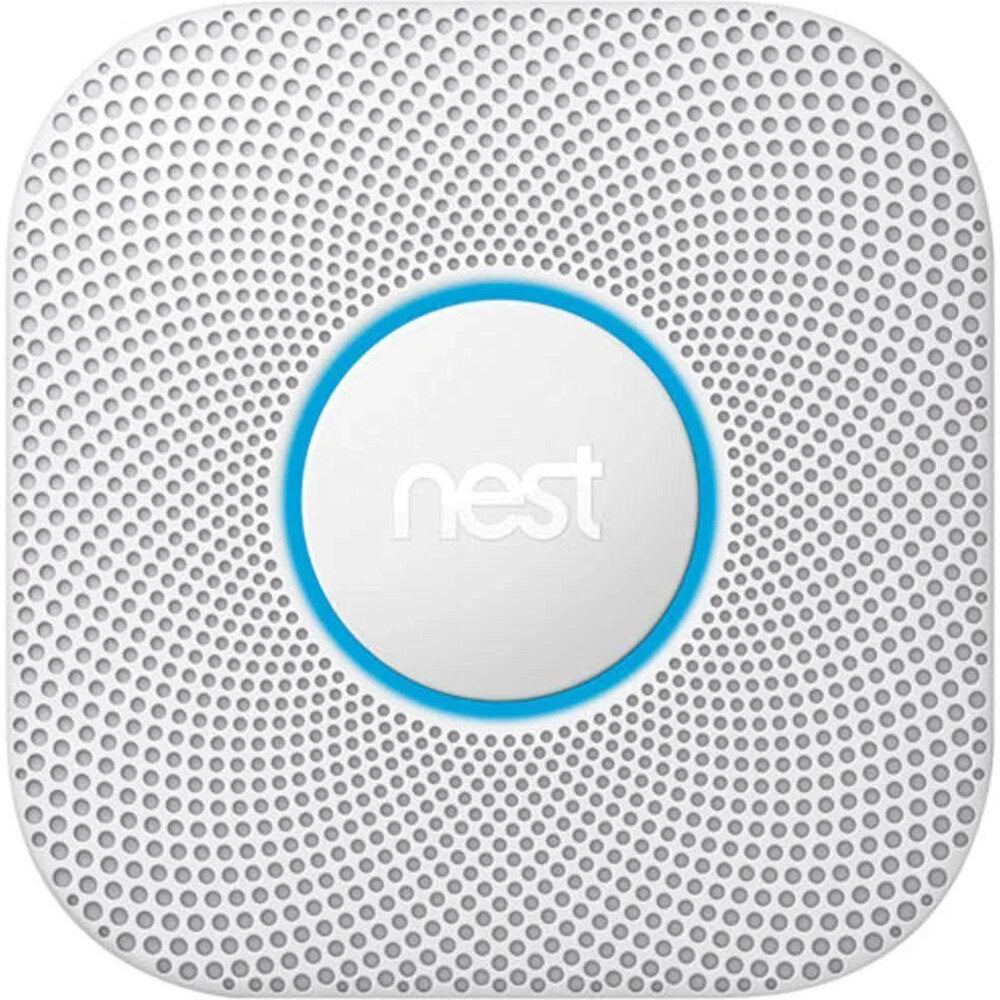 Google Nest Protect Smoke And Carbon Monoxide Detector With Cable, Voice Alerts And Smartphone Notifications - 2nd Generation