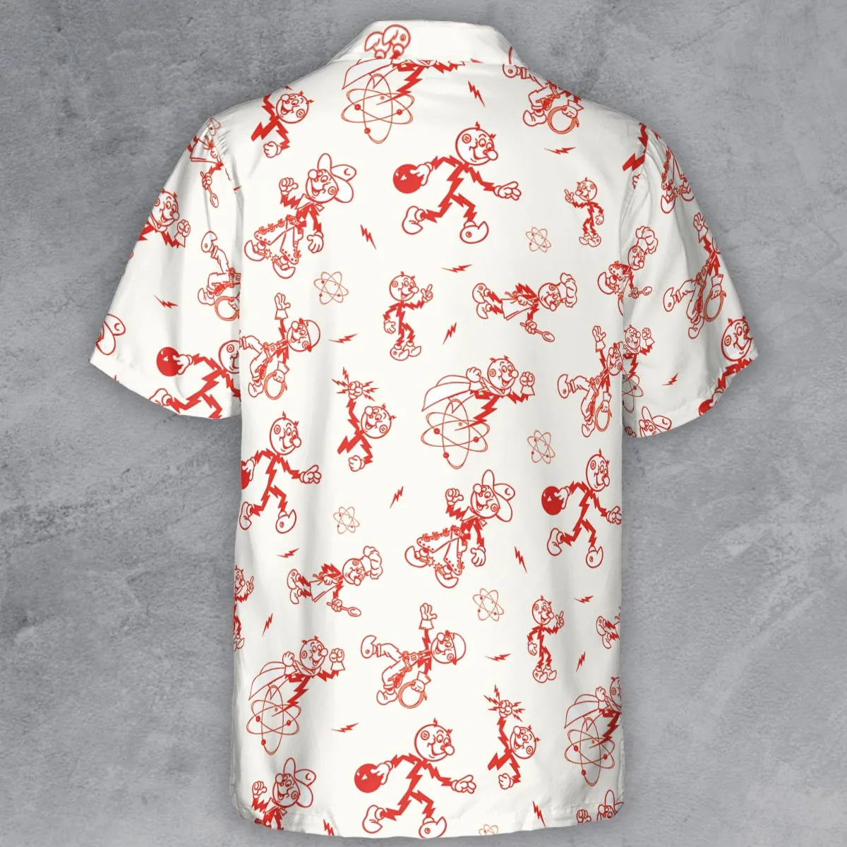 Vintage Style Nostalgic Reddy Kilowatt Button Down Shirt