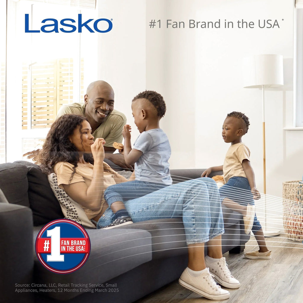 Lasko Xtra Air 48in 4-Speed Oscillating Remote Controlled Tower Fan, Black - T48336