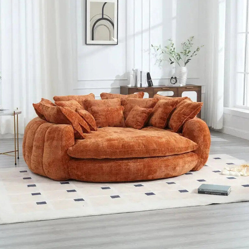 Oversized Double Loaf Sofa Bed With Supportive Armrests