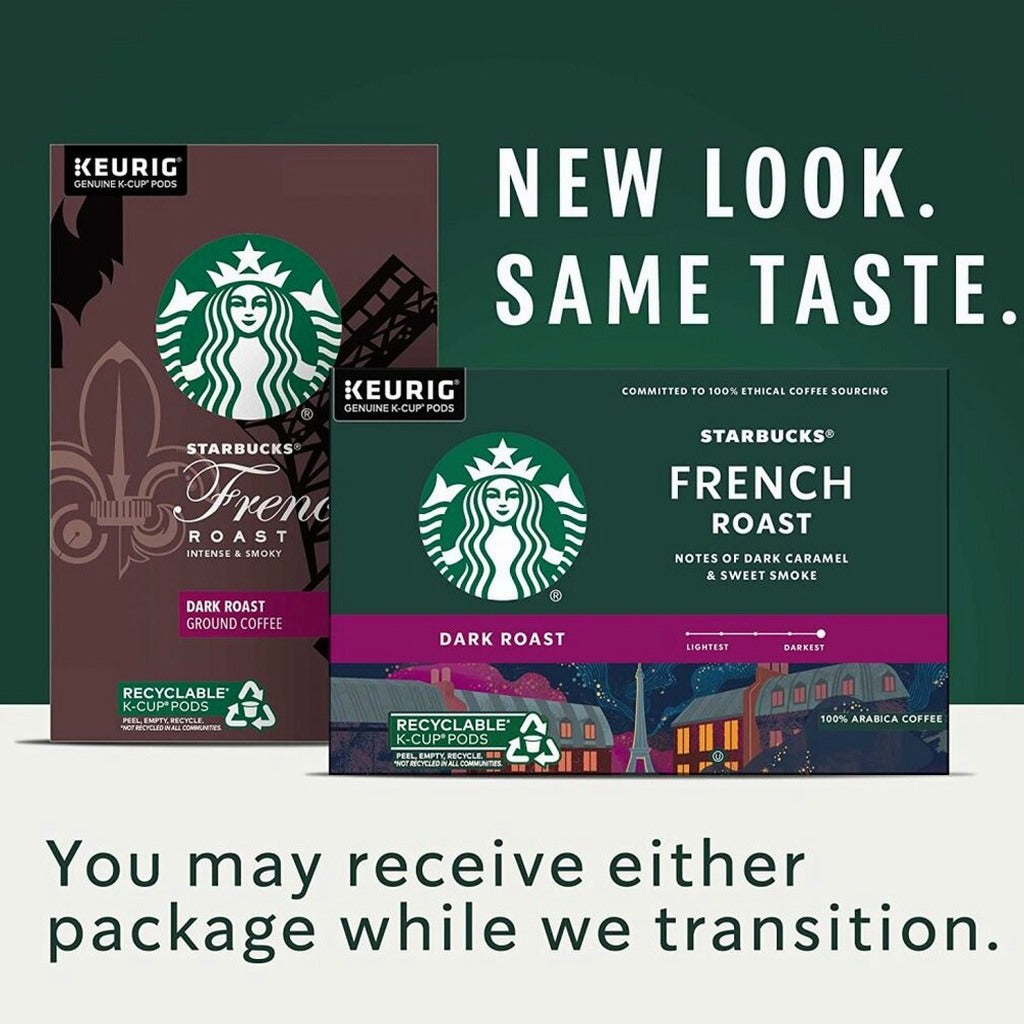Starbucks French Roast Dark Roast Arabica K-Cup Coffee Pods, 96 Count