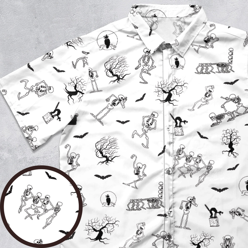 The Skeleton Dance Silly Symphony Button Down Shirt