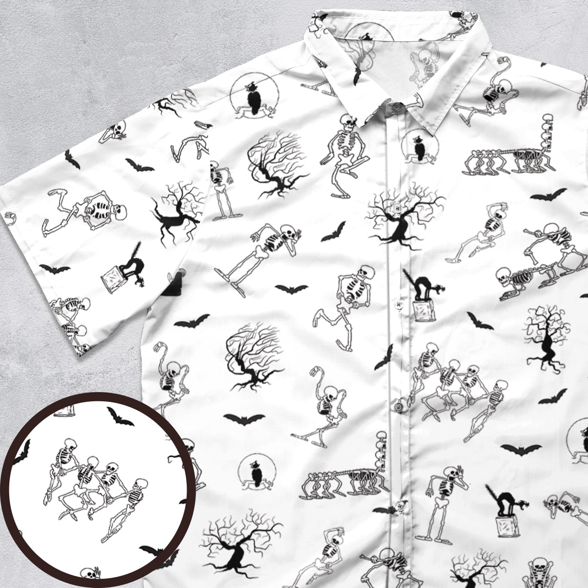 The Skeleton Dance Silly Symphony Button Down Shirt