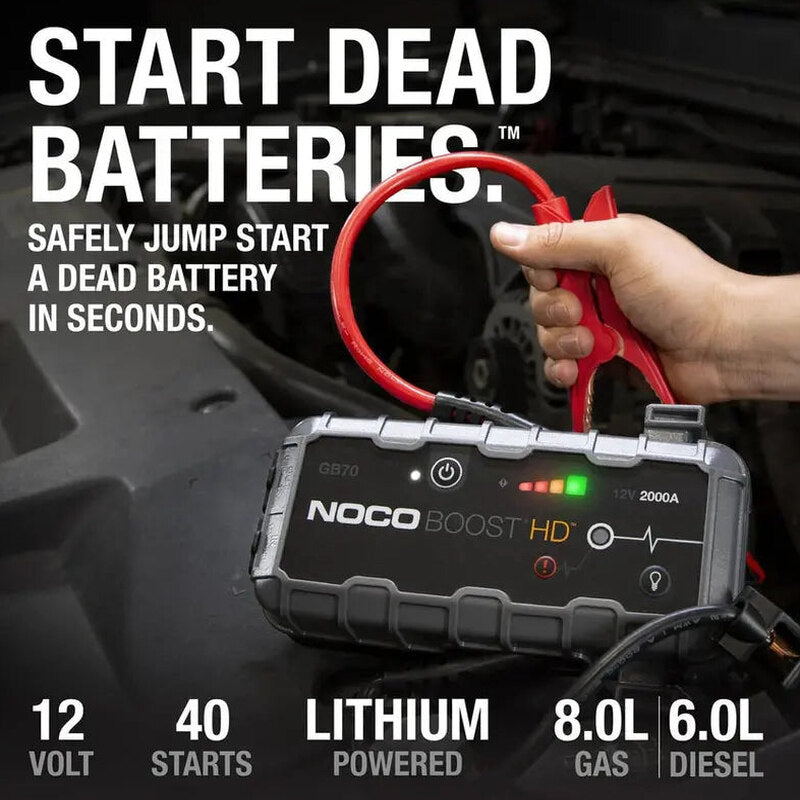 NOCO Boost HD 2000A 12V Lithium Jump Starter - GB70