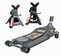 Pittsburg 3 Ton Low Profile Steel Floor Jack With Rapid Pump Quick Lift