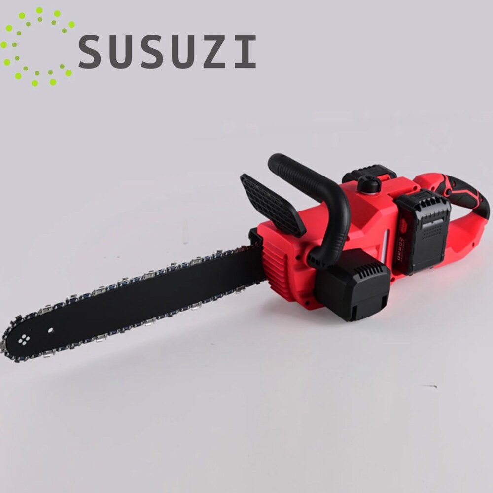 16 Inch 42V Brushless Cordless Chainsaw Kit, 1200W With 2x2000mAh Batteries And 2 Chains