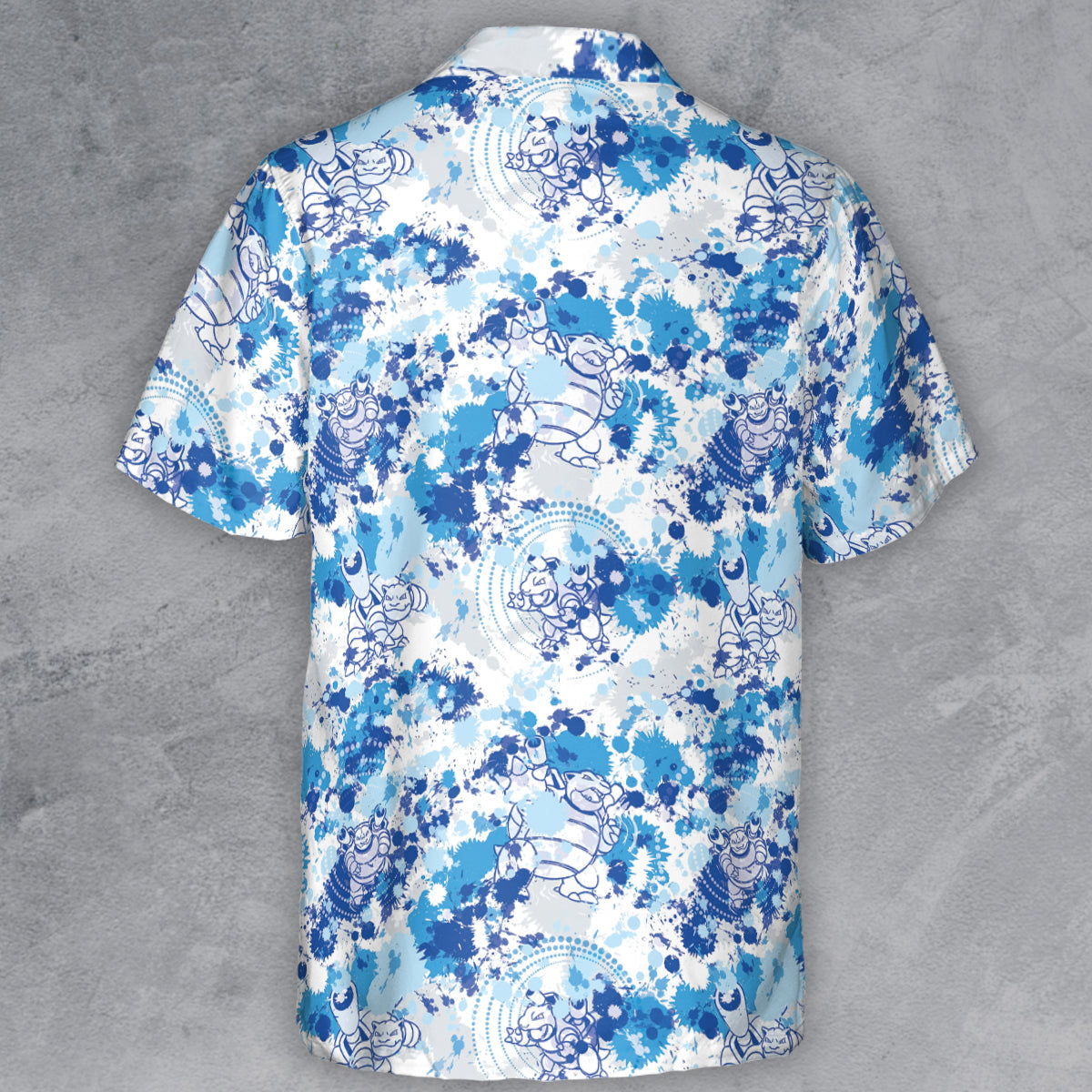 Blastoise Power Button Down Shirt